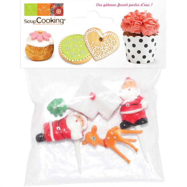 ScrapCooking Cupcake Topper Weihnachtsfiguren