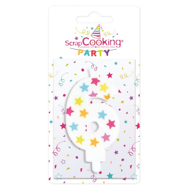 ScrapCooking Geburtstagskerze Nr. 6