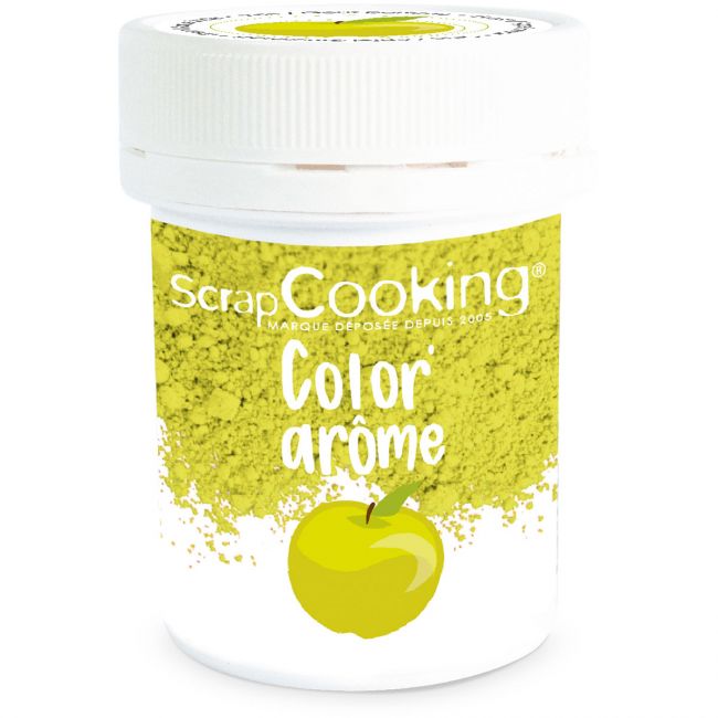 ScrapCooking Lebensmittelfarbe & Aroma Grün / Apfel 10g