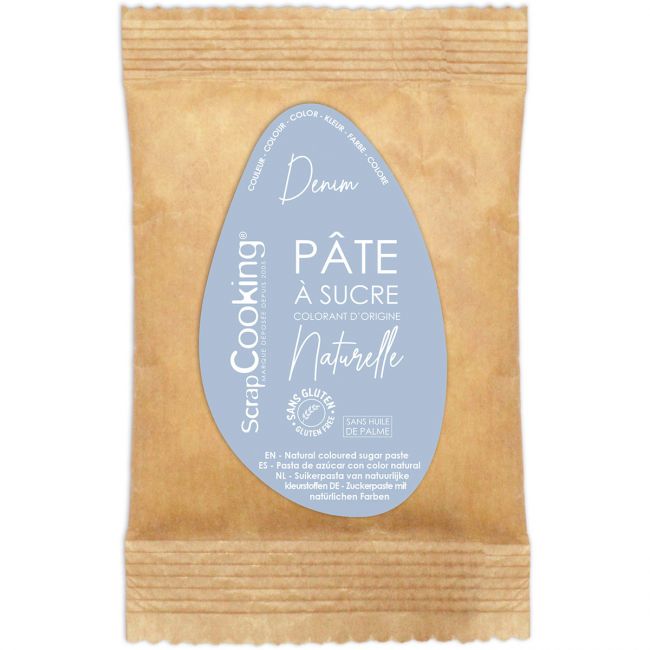 ScrapCooking Natural Fondant Denim - Blau 200g