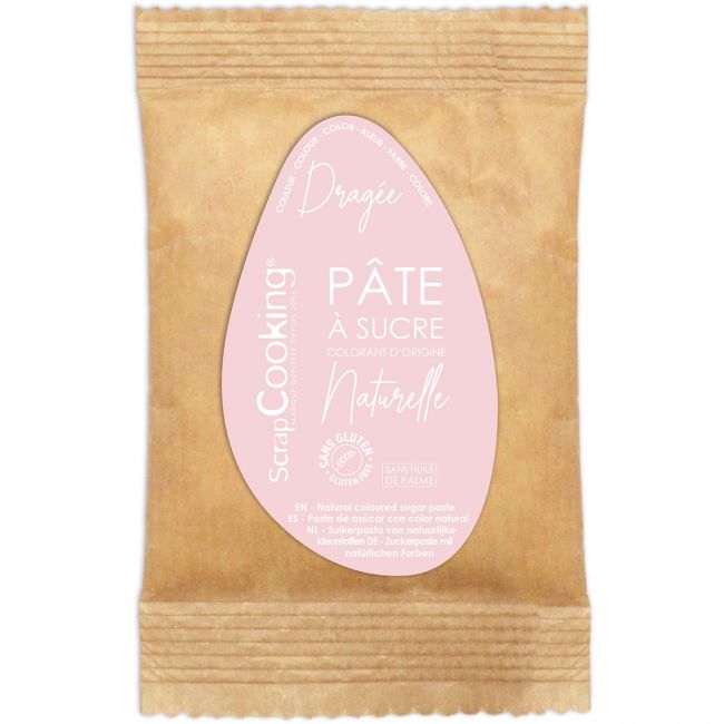 ScrapCooking Natural Fondant Dragée - Blassrosa 200g