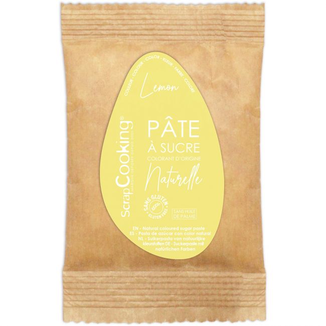 ScrapCooking Natural Fondant Lemon - Gelb 200g