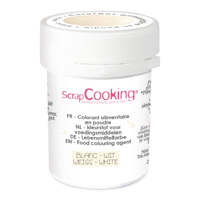 ScrapCooking Puderfarbe Weiß 5g