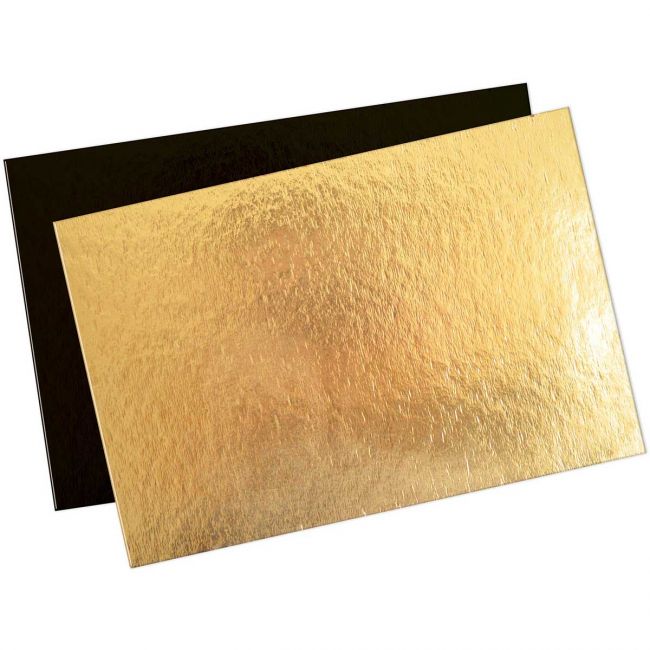 Scrapcooking Tortenunterlage Gold Schwarz 20x30cm 5 Stk.