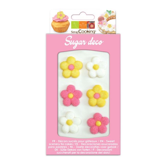 ScrapCooking Zuckerdekor Blumen Set 6 Stk.