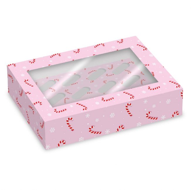 SimplyMaking 12er Cupcake Box - Candy Cane - 2 Stk.