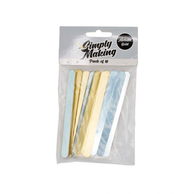 SimplyMaking Cakesicle Sticks - Gold - 10 Stk.