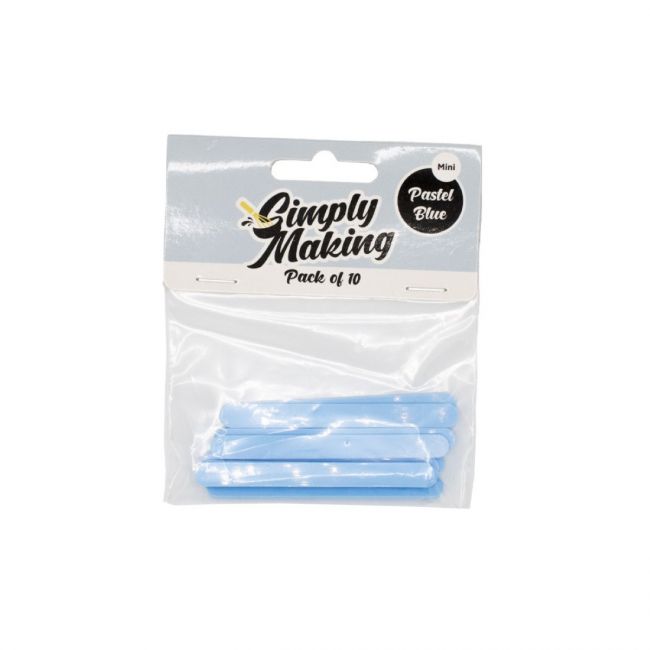 SimplyMaking Mini Cakesicle Sticks - Pastellblau - 10 Stk.