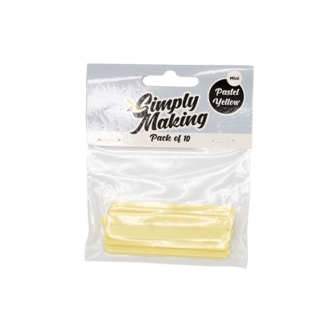 SimplyMaking Mini Cakesicle Sticks - Pastellgelb - 10 Stk.
