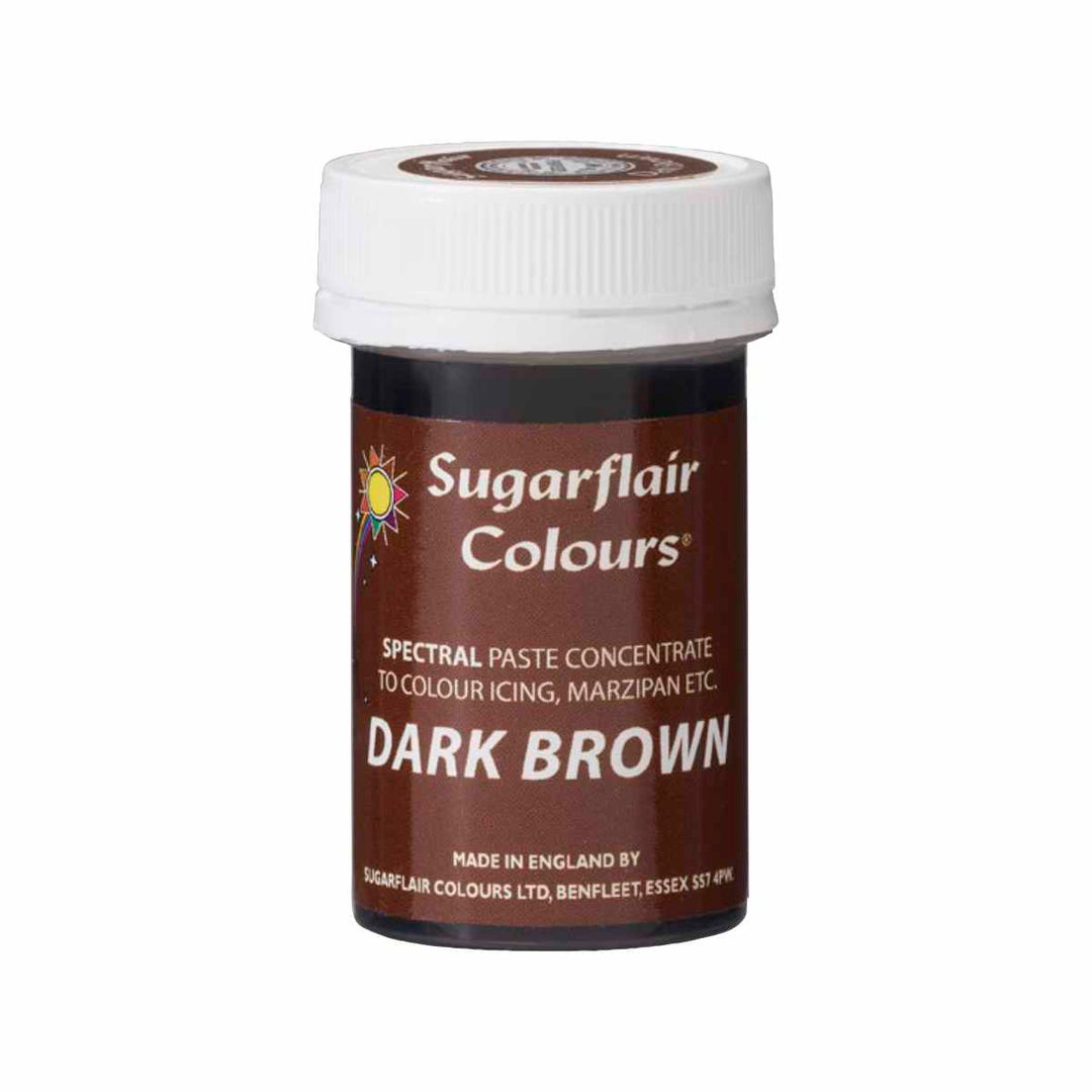 Sugarflair Pastenfarbe Dark Brown