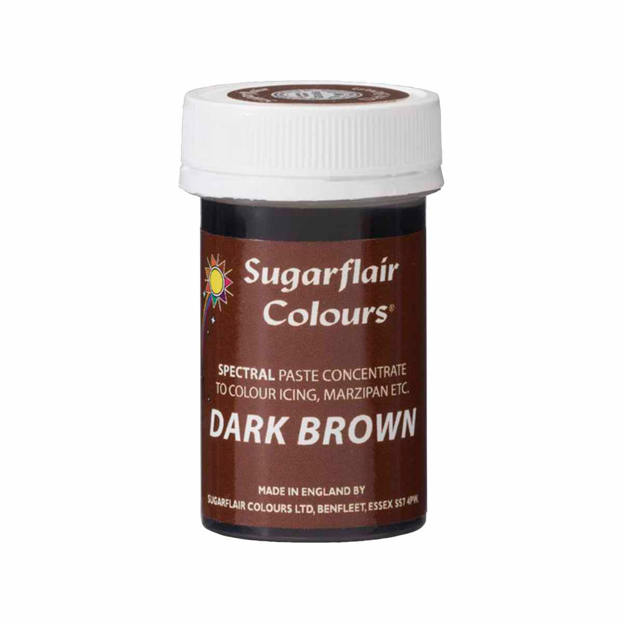 Sugarflair Pastenfarbe Dark Brown