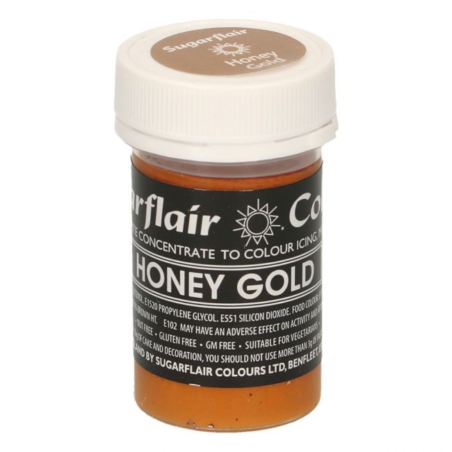 Sugarflair Pastenfarbe Honey Gold 25g