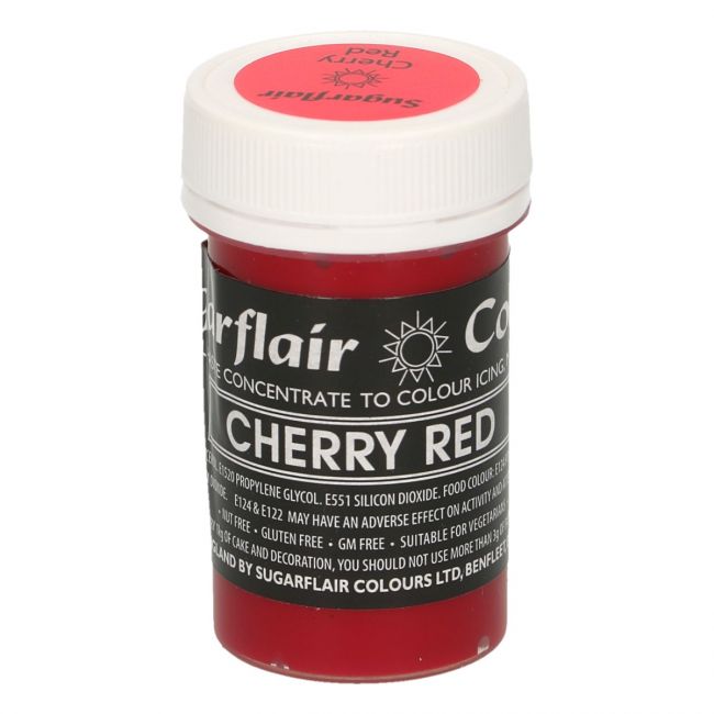 Sugarflair Pastenfarbe Pastel Cherry Red 25g