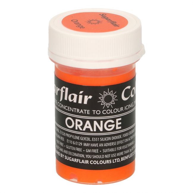 Sugarflair Pastenfarbe Pastel Orange 25g