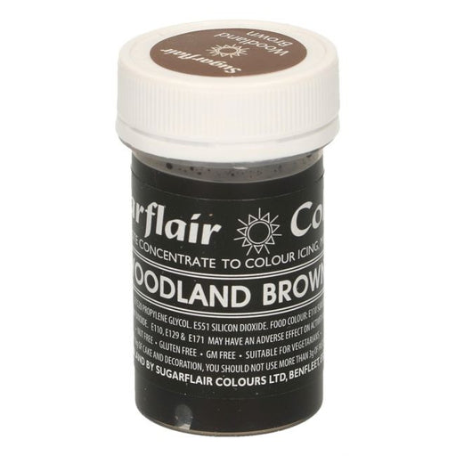 Sugarflair Pastenfarbe Pastel Woodland Brown 25g