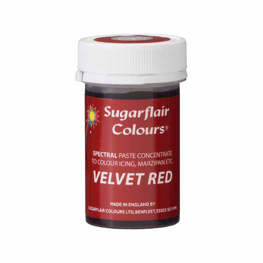 Sugarflair Pastenfarbe Velvet Red
