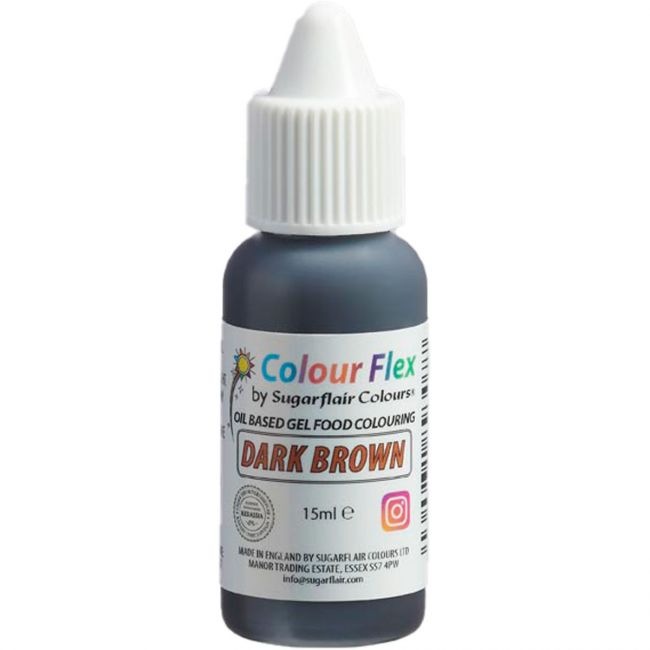 Sugarflair Colour Flex Lebensmittelfarbe Dark Brown 15ml