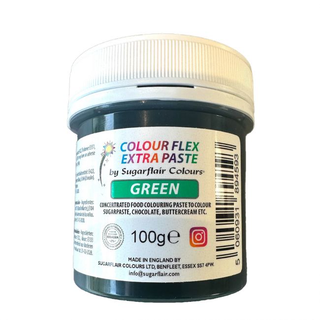 Sugarflair Colourflex Extra Farbpaste Grün 100g