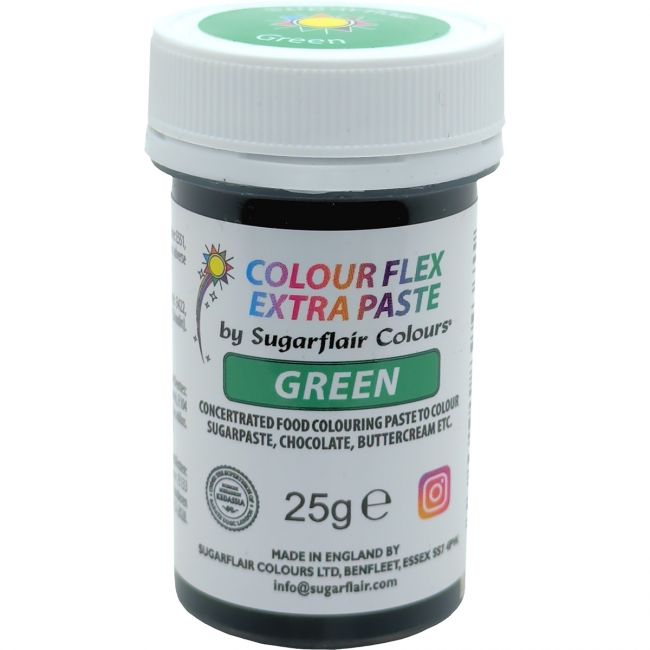 Sugarflair Colourflex Extra Farbpaste Grün 25g