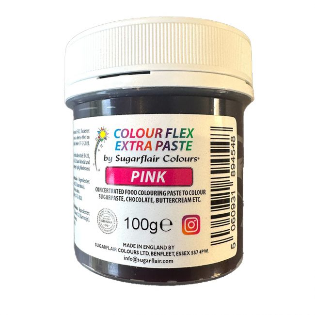 Sugarflair Colourflex Extra Farbpaste Pink 100g
