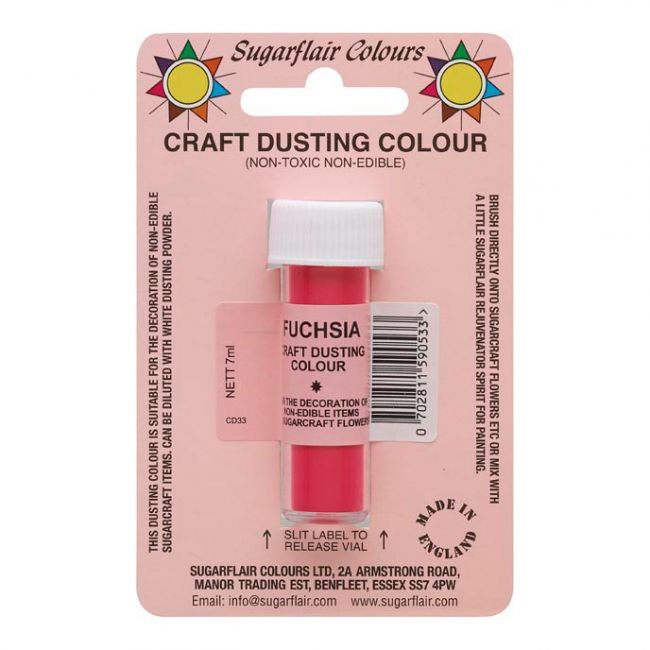 Sugarflair Craft Dust Fuchsia 5g