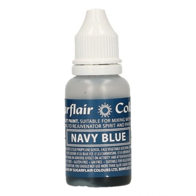 Sugarflair Droplet Lebensmittelfarbe Navy Blau 14ml