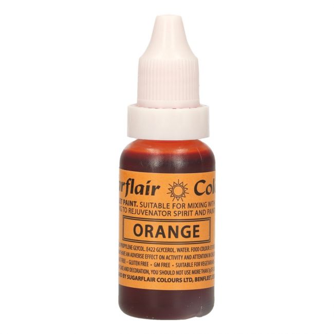 Sugarflair Droplet Lebensmittelfarbe Orange 14ml