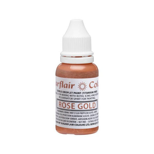 Sugarflair Droplet Lebensmittelfarbe Rose Gold 14ml