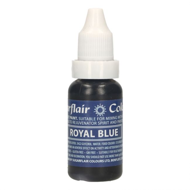 Sugarflair Droplet Lebensmittelfarbe Royal Blau 14ml