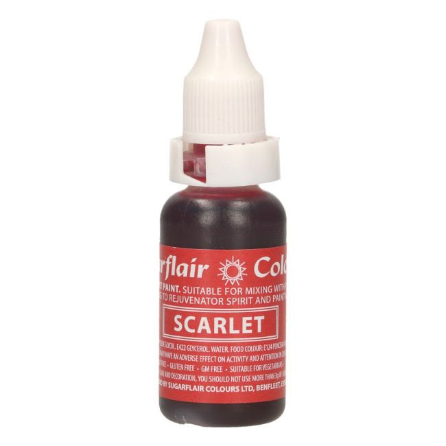 Sugarflair Droplet Lebensmittelfarbe Scarlet 14ml