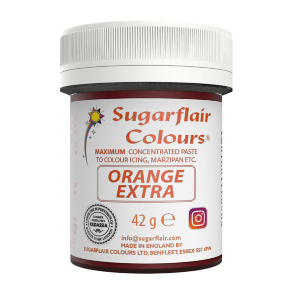 Sugarflair EXTRA Orange / Orange Pastenfarbe