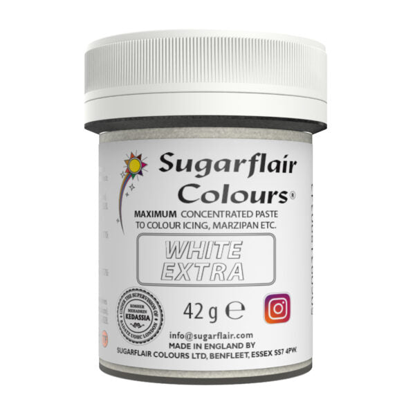 Sugarflair EXTRA White / Weiß Pastenfarbe