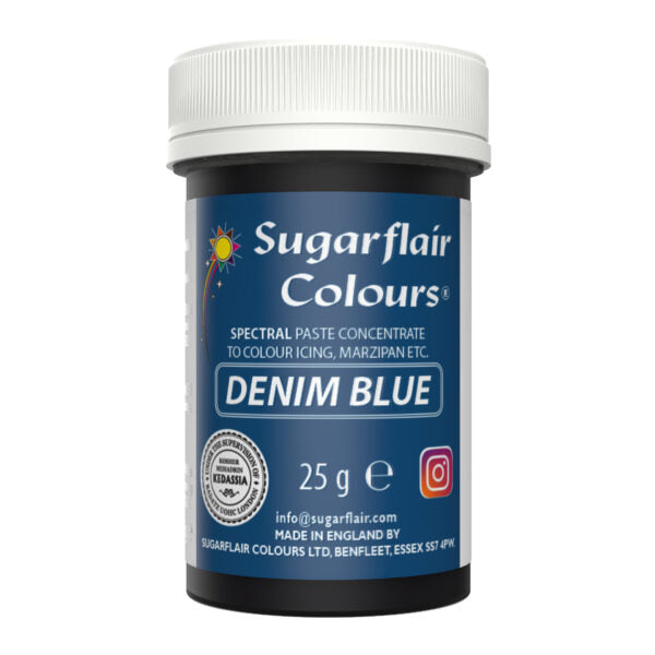 Sugarflair Pastenfarbe Denim Blue 25g