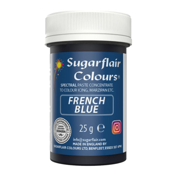 Sugarflair Pastenfarbe French Blue 25g