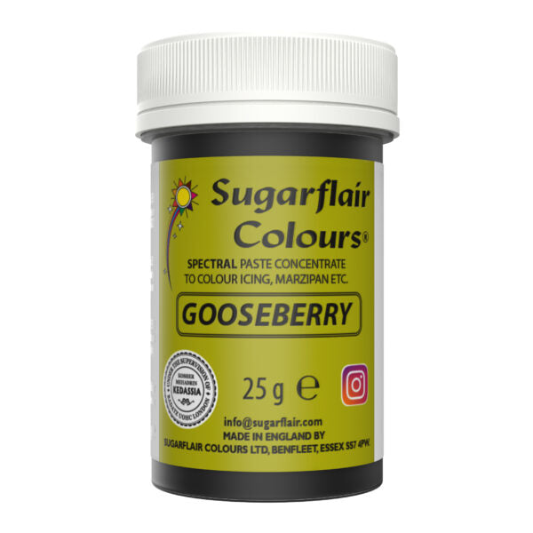 Sugarflair Pastenfarbe Gooseberry 25g