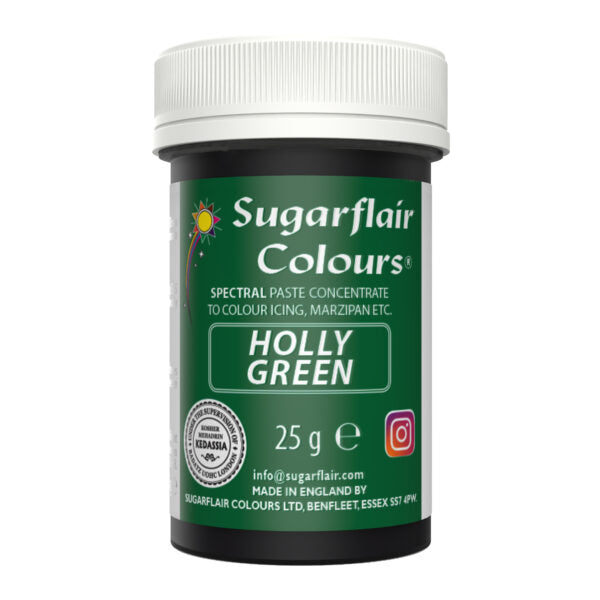 Sugarflair Pastenfarbe Holly Green 25g