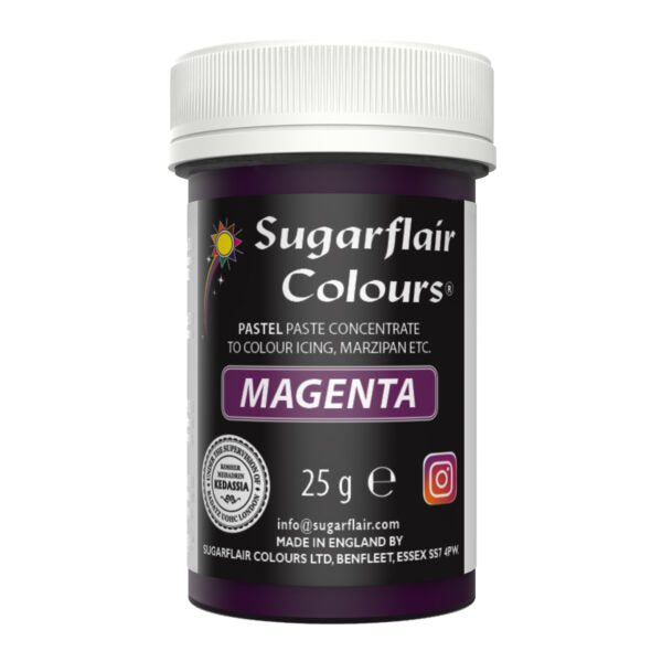 Sugarflair Pastenfarbe Pastel Magenta 25g