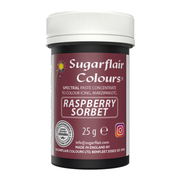 Sugarflair Pastenfarbe Raspberry Sorbate 25g