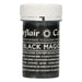 Sugarflair Pastenfarbe Satin Black Magic 25g