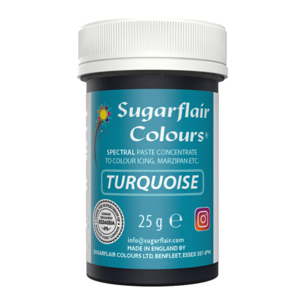 Sugarflair Pastenfarbe Turquoise 25g