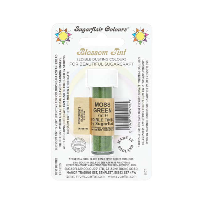 Sugarflair Puderfarbe Moss Green 7ml