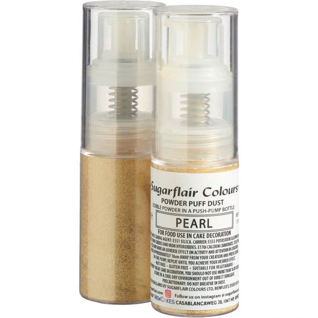 Sugarflair Pumpspray essbarer Glitzerstaub Pearl