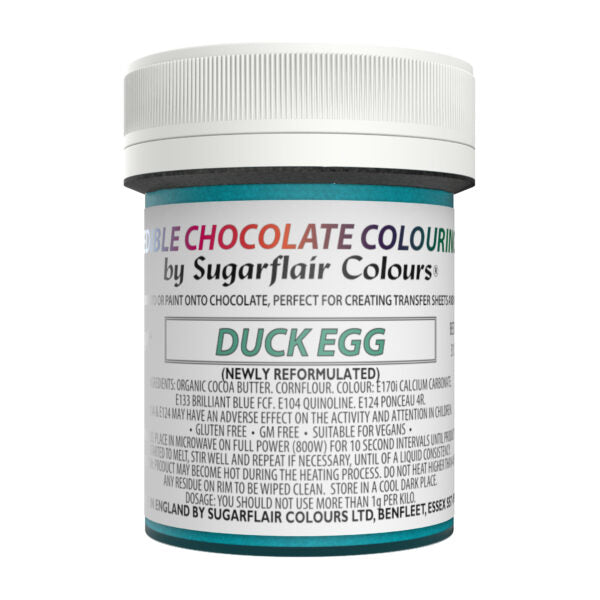 Sugarflair Schokoladenfarbe Blau Duck Egg