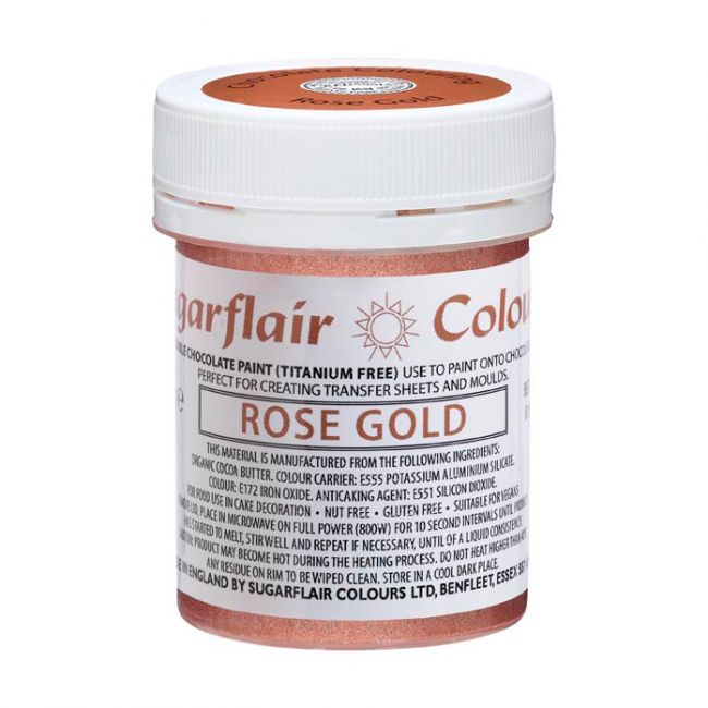 Sugarflair Schokoladenfarbe Rose Gold 35g