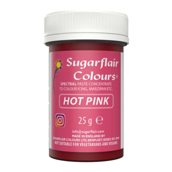Sugarflair Pastenfarbe Hot Pink 25g