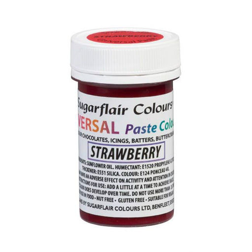 Sugarflair Universal Pastenfarbe Strawberry Erdbeere