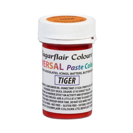 Sugarflair Universal Pastenfarbe Tiger Orange