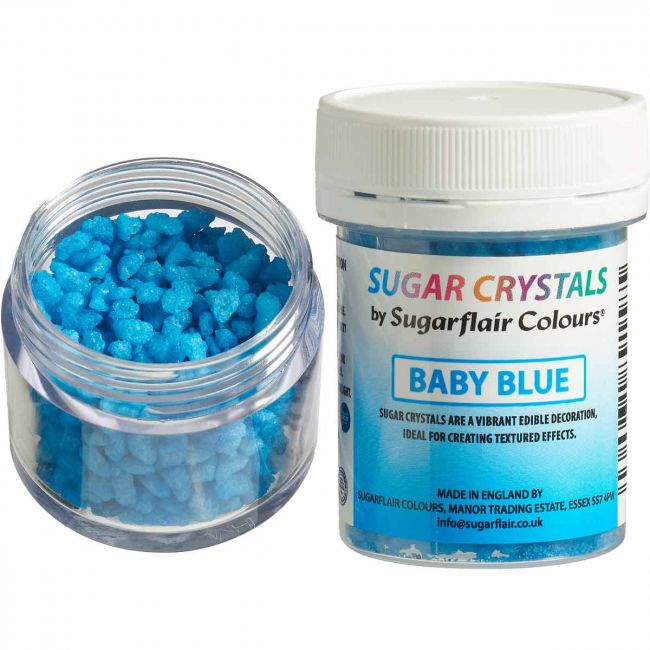Sugarflair Zuckerkristalle Baby Blau 40g