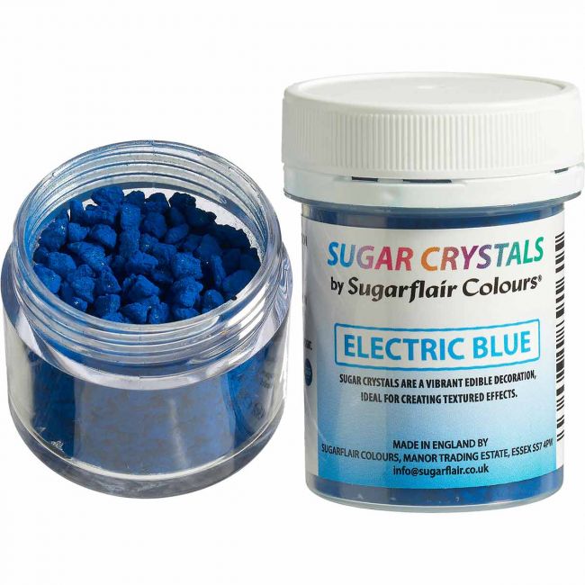 Sugarflair Zuckerkristalle Electric Blau 40g