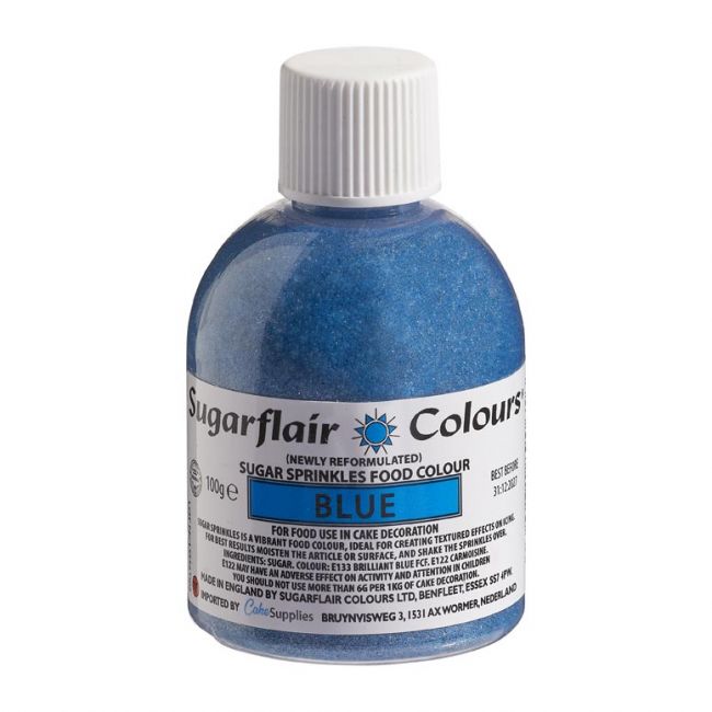 Sugarflair Zuckerstreusel Blau 100g